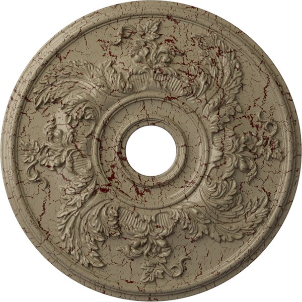 Ekena Millwork Acanthus Twist Medallion (Canopies up to 8 3/8"), 23 5/8"OD x 4 5/8"ID x 1 7/8"P, Gobi Desert CM23ACGDC - main